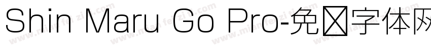 Shin Maru Go Pro字体转换